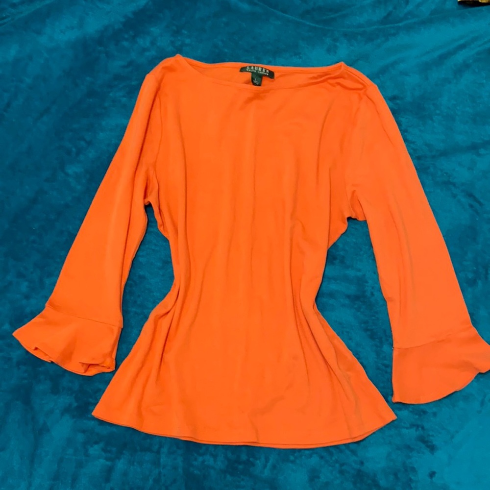 Lauren Ralph Lauren 3/4 Bell Sleeve Pullover